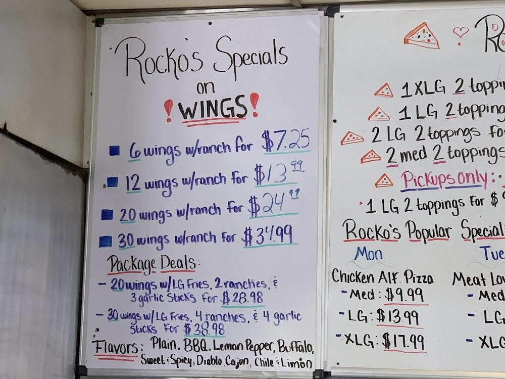 Rocko's Pizza Menu image 2